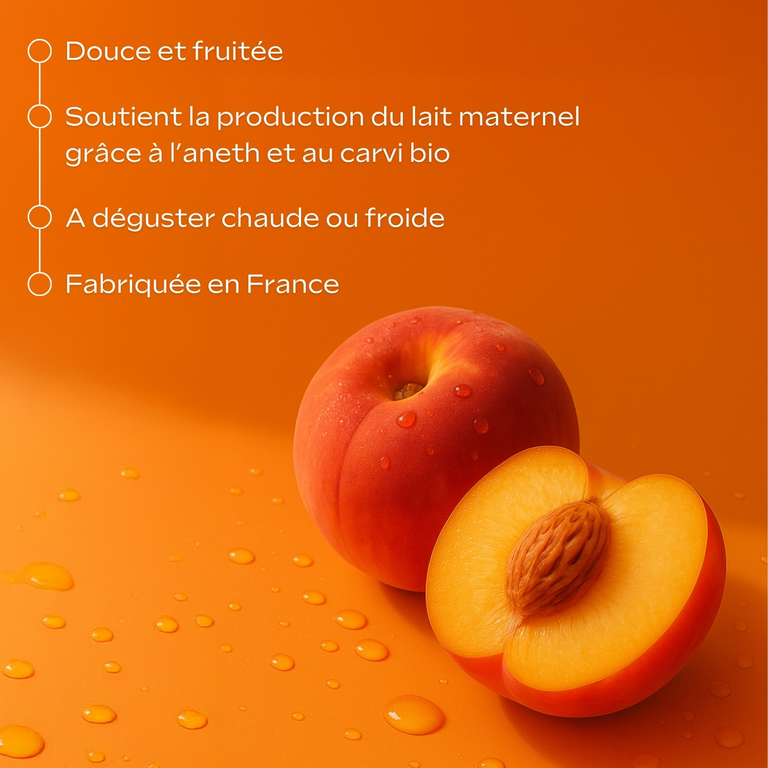 WELEDA - Tisane Allaitement bio Pêche Abricot - 20 sachets