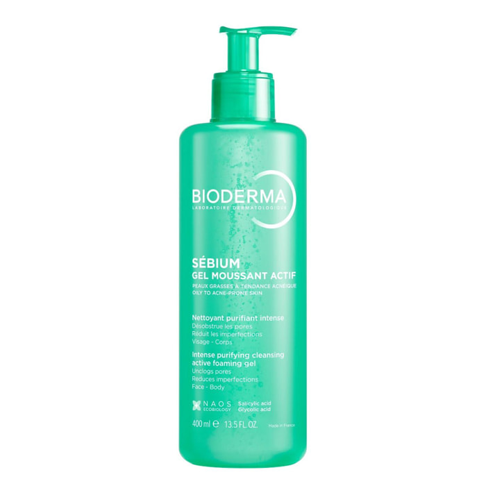 Sebium - Gel Moussant Actif Nettoyant Purifiant Intense 400ml