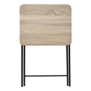 Table pliante 1 place effet bois