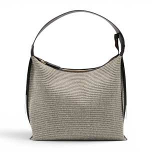 Borsa a spalla Cheval Firenze Laila S/S Testa di Moro (Rafia Greige)