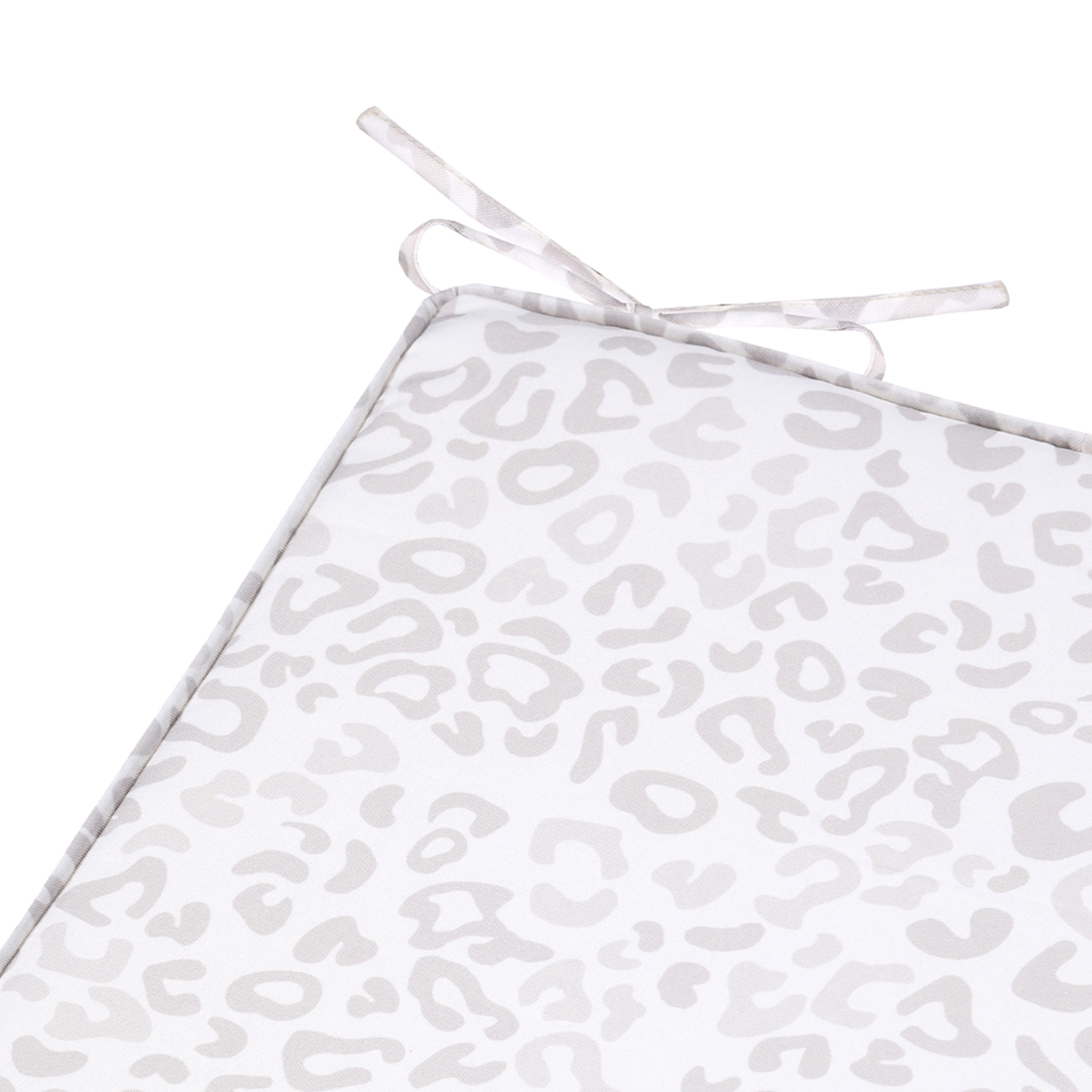 Galette de chaise léopard - Beige