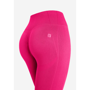 Leggings seamless vita alta 7/8 con dettagli in costina