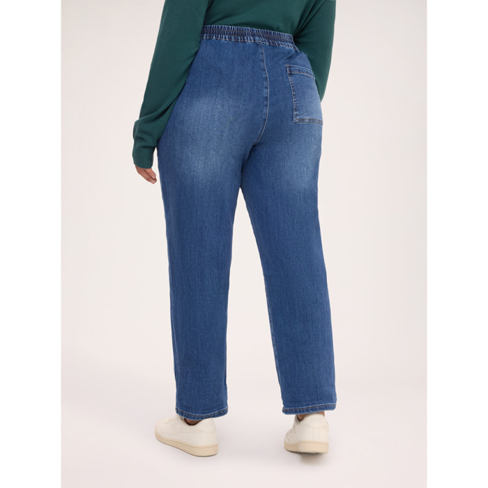 Fiorella Rubino - Jeans jogger con coulisse - Blu