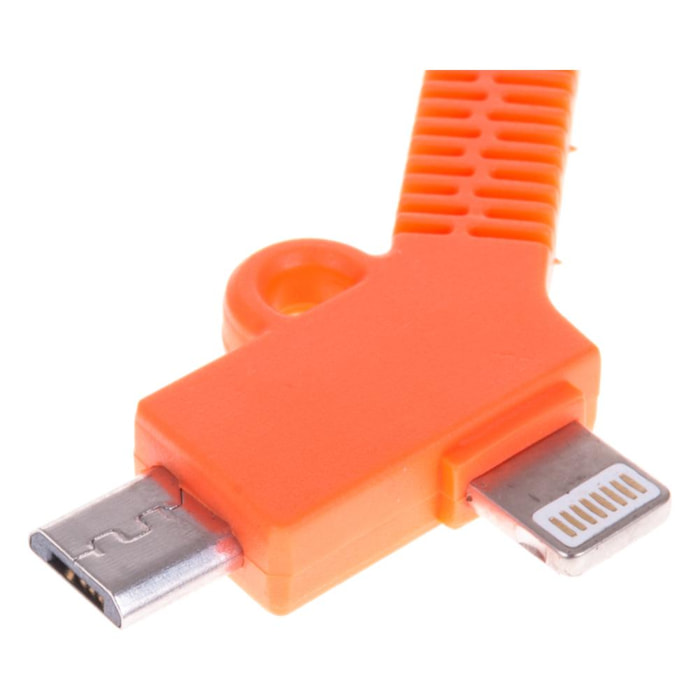 CONNETTORE 2 IN 1 SEMIRIGIDO IP5/6 E MICRO USB
