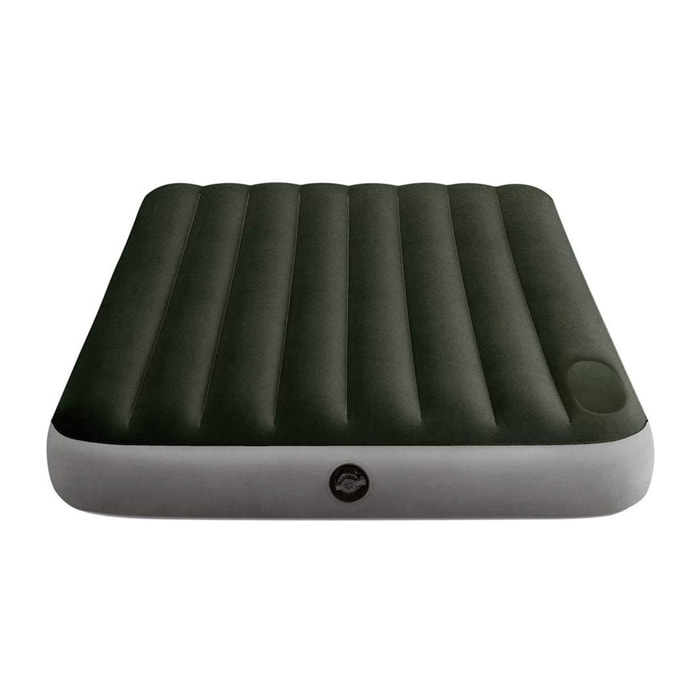Colchón hinchable Intex Dura-Beam Downy con bomba de pie, 152x203x25 cm