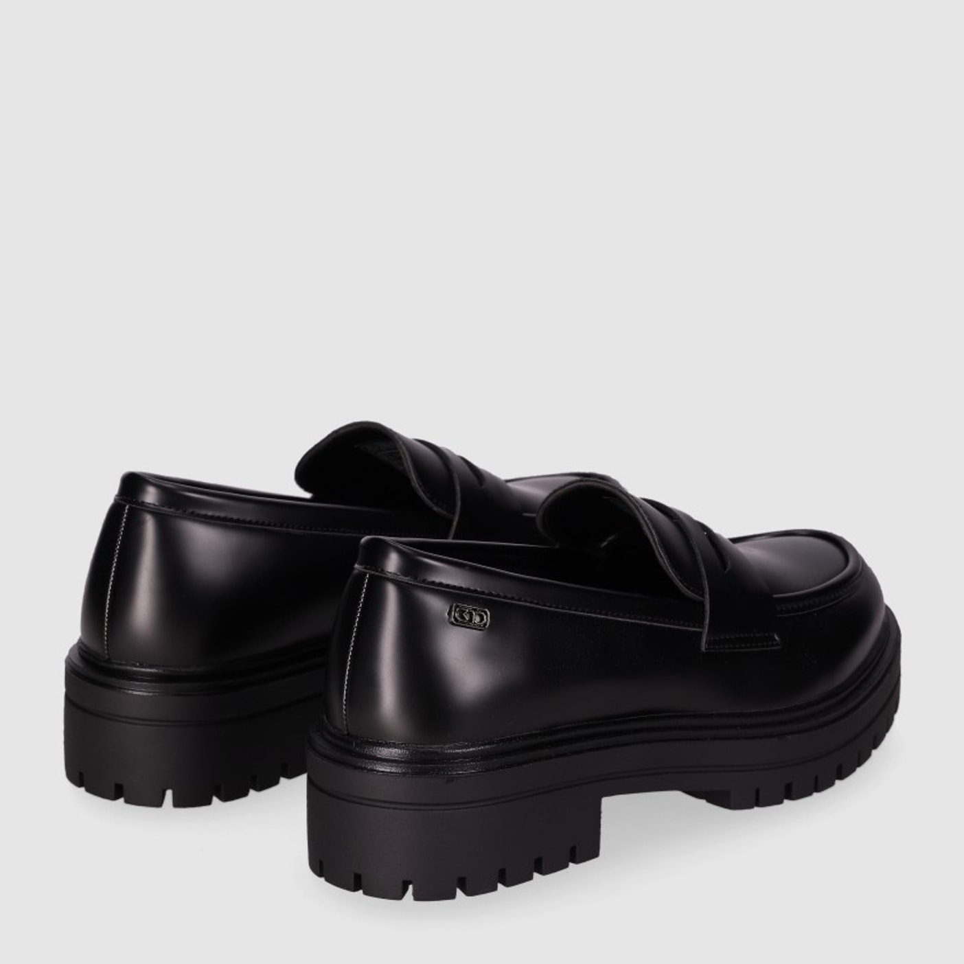 Zapatos de Piel Sintética - Negro - Tacón: Bajo