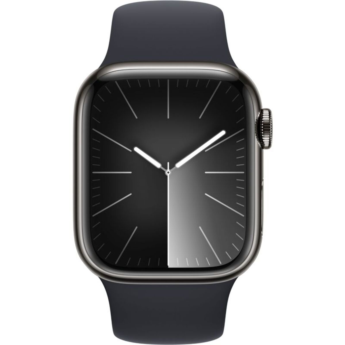 Montre connectée APPLE WATCH Serie 9 Cellular 41mm Acier/Graphite Minuit M/L