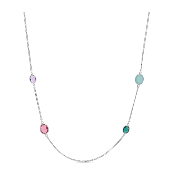 Collar Nodiya acabado plata
