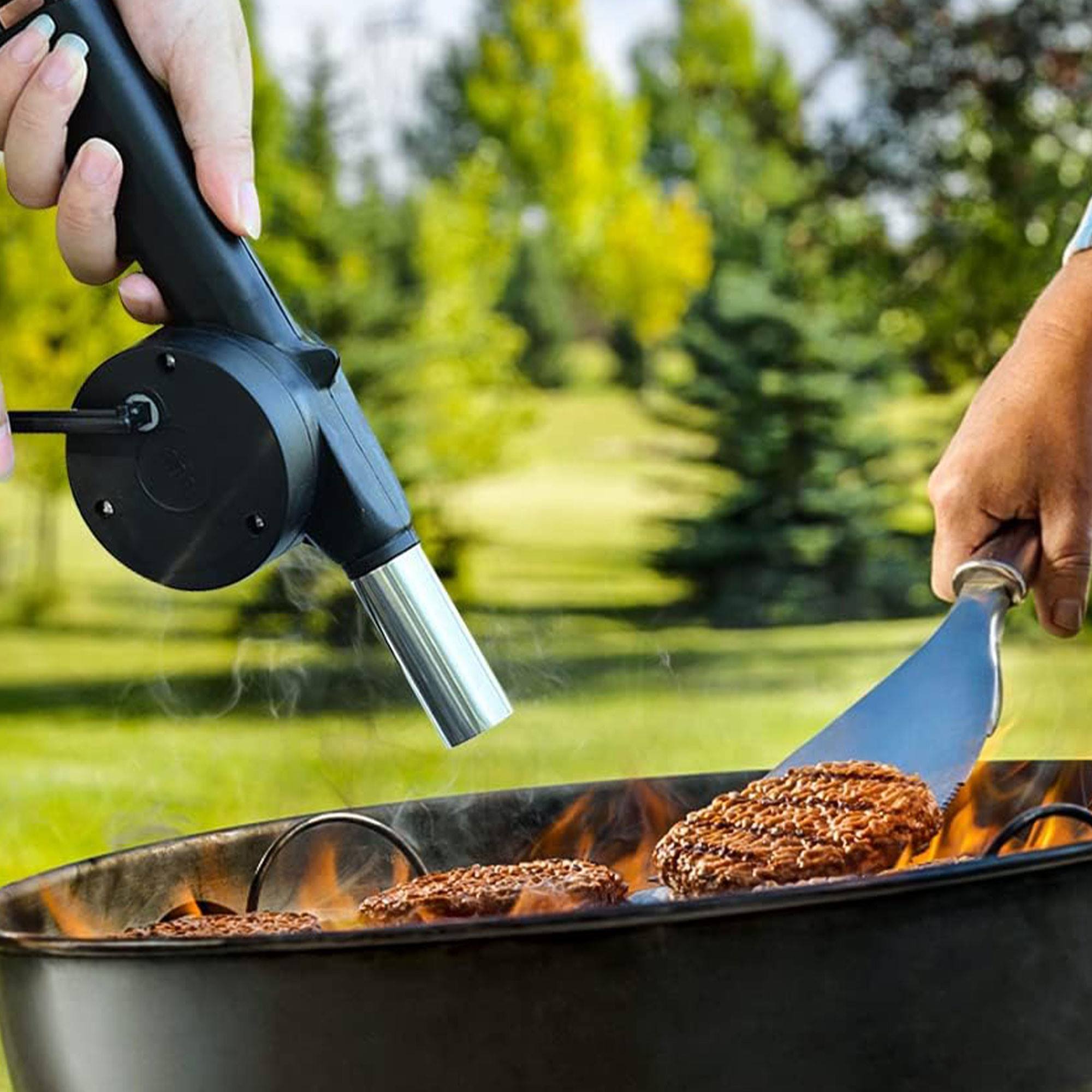 Well home ventilador bbq en color negro