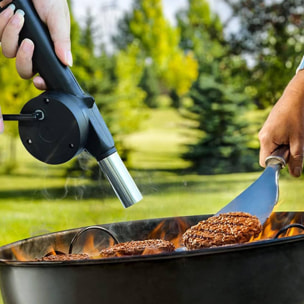 Well home ventilador bbq en color negro