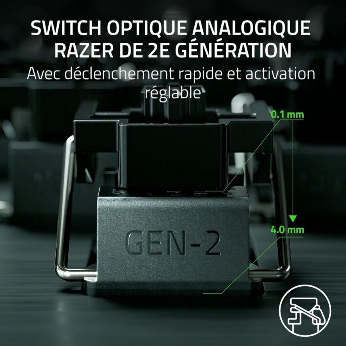 Clavier gamer RAZER Huntsman V3 Pro Mini Noir