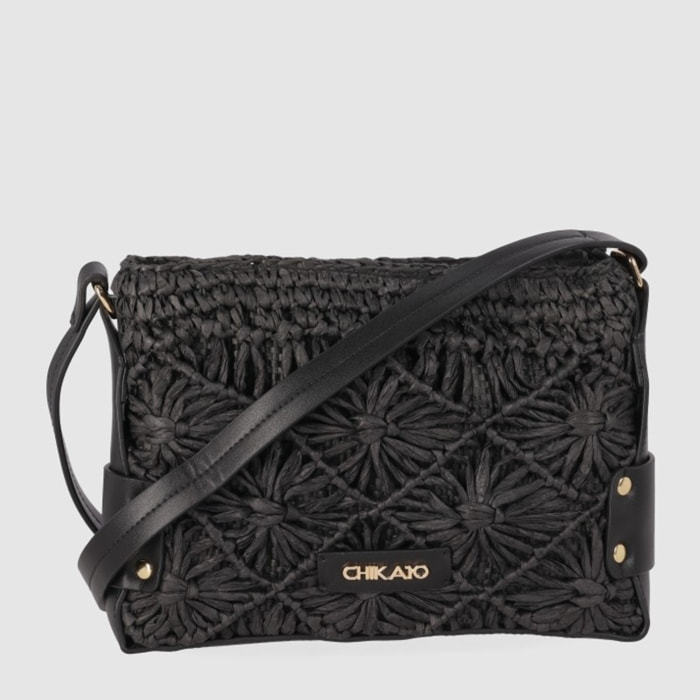 Bolso - Negro - Medida: 25 cm x 18 cm x 6 cm