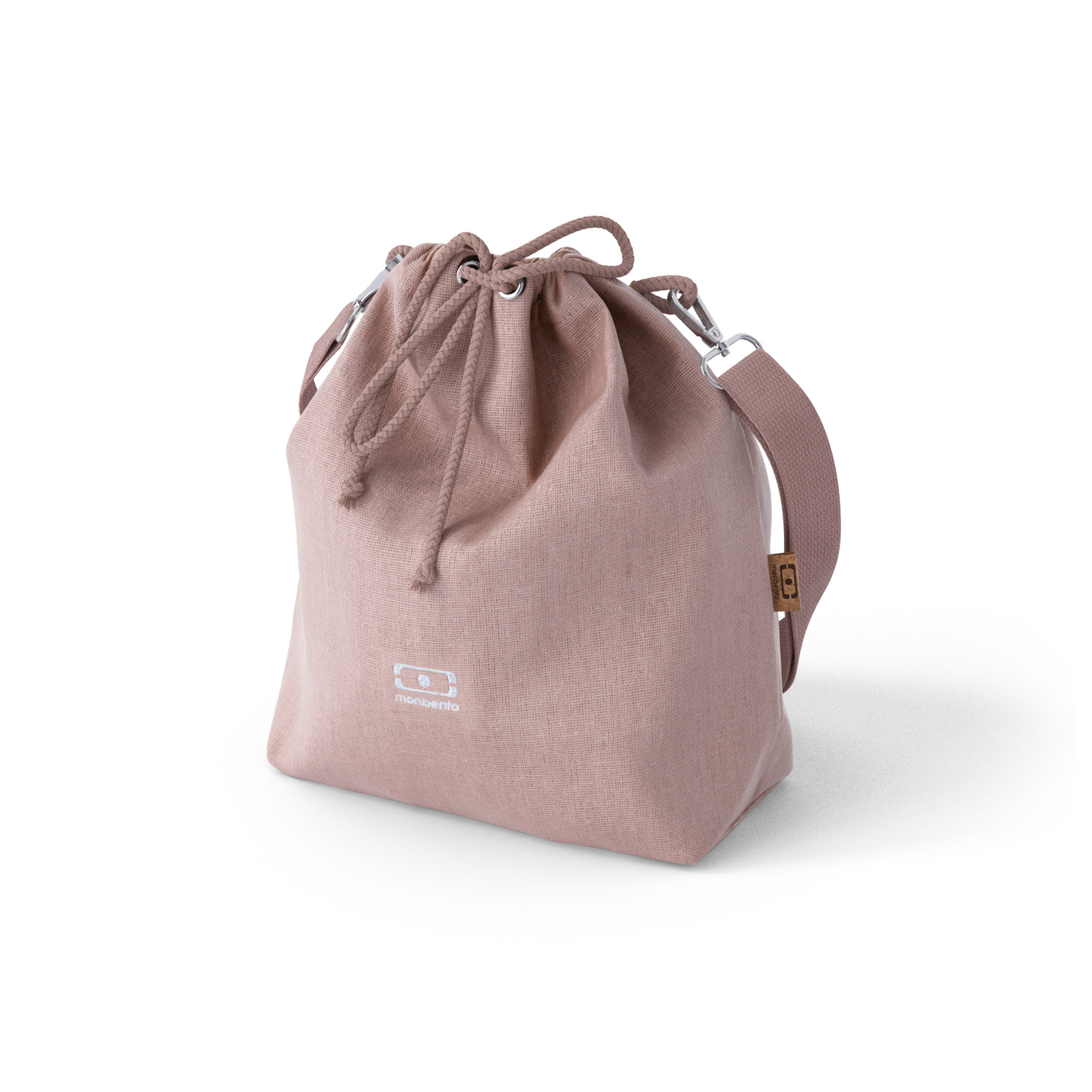 Set repas lunch box 2 étages 1L rose Poppy + accessoires