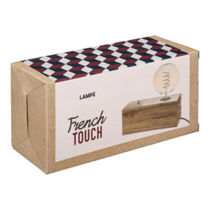 Lampe socle "Tibu" beige H9cm