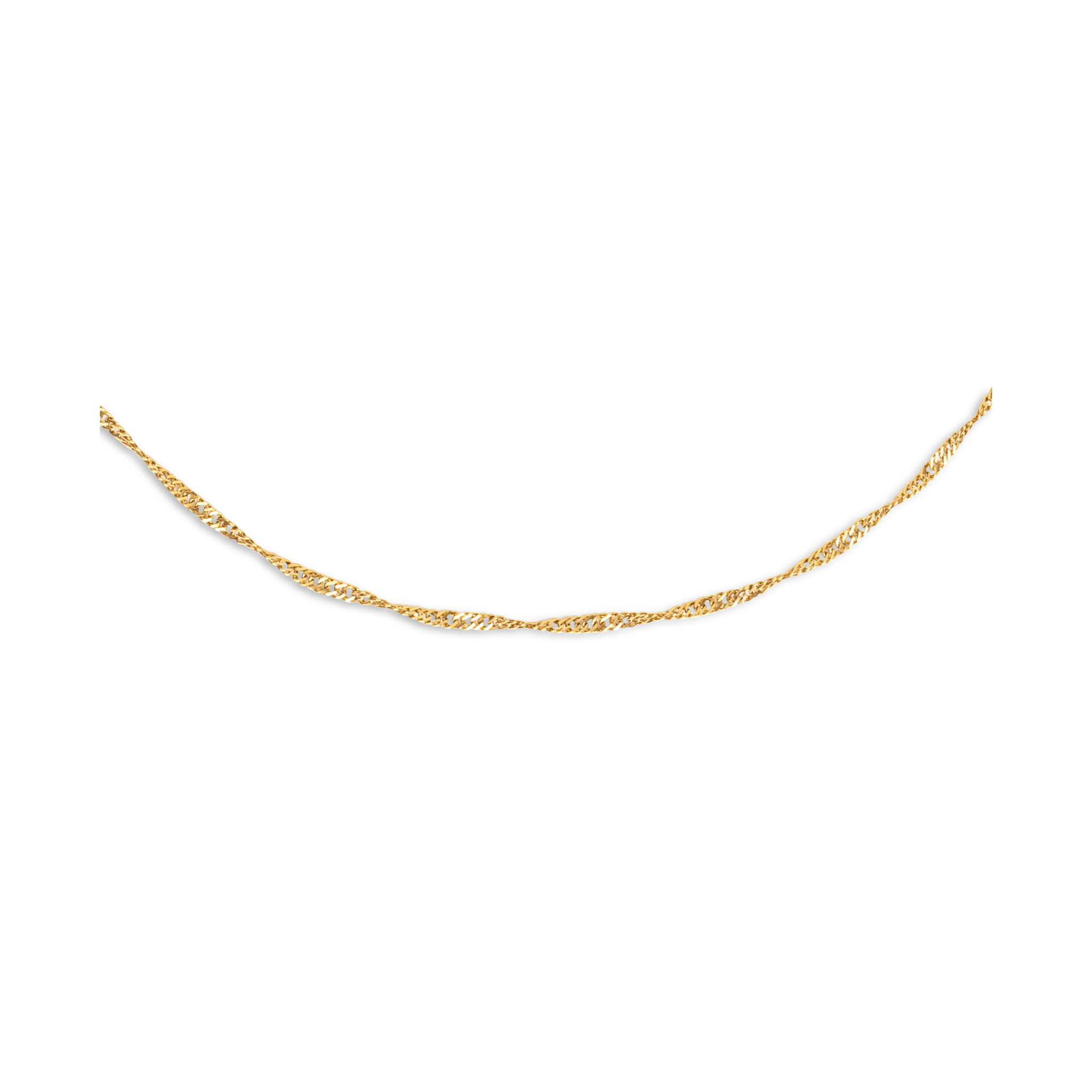 Collana Mini Twist in Acciaio Placcato Oro