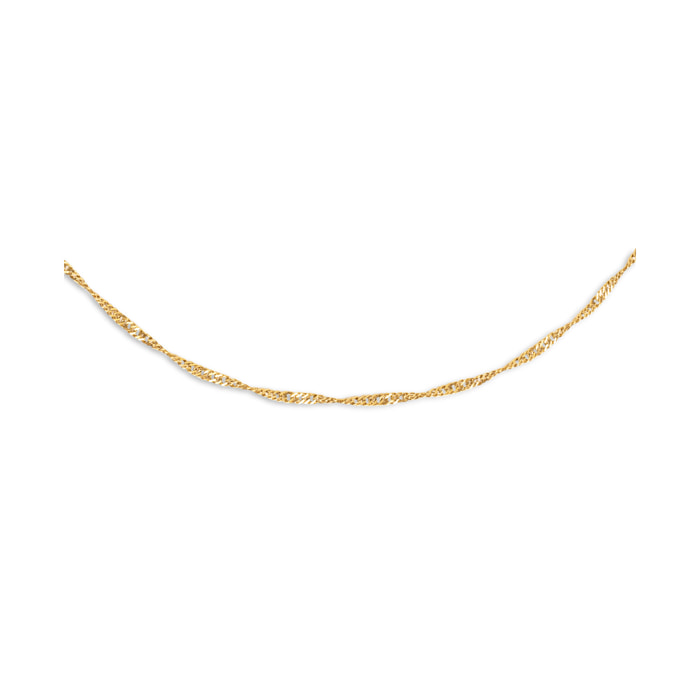 Collana Mini Twist in Acciaio Placcato Oro