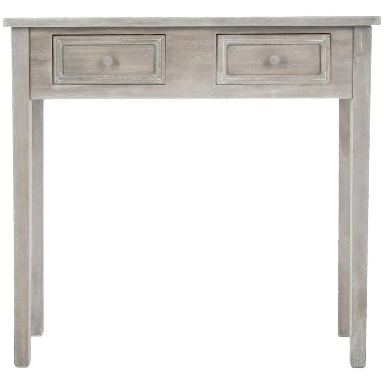 Console "Charme" bois blanchi L80cm