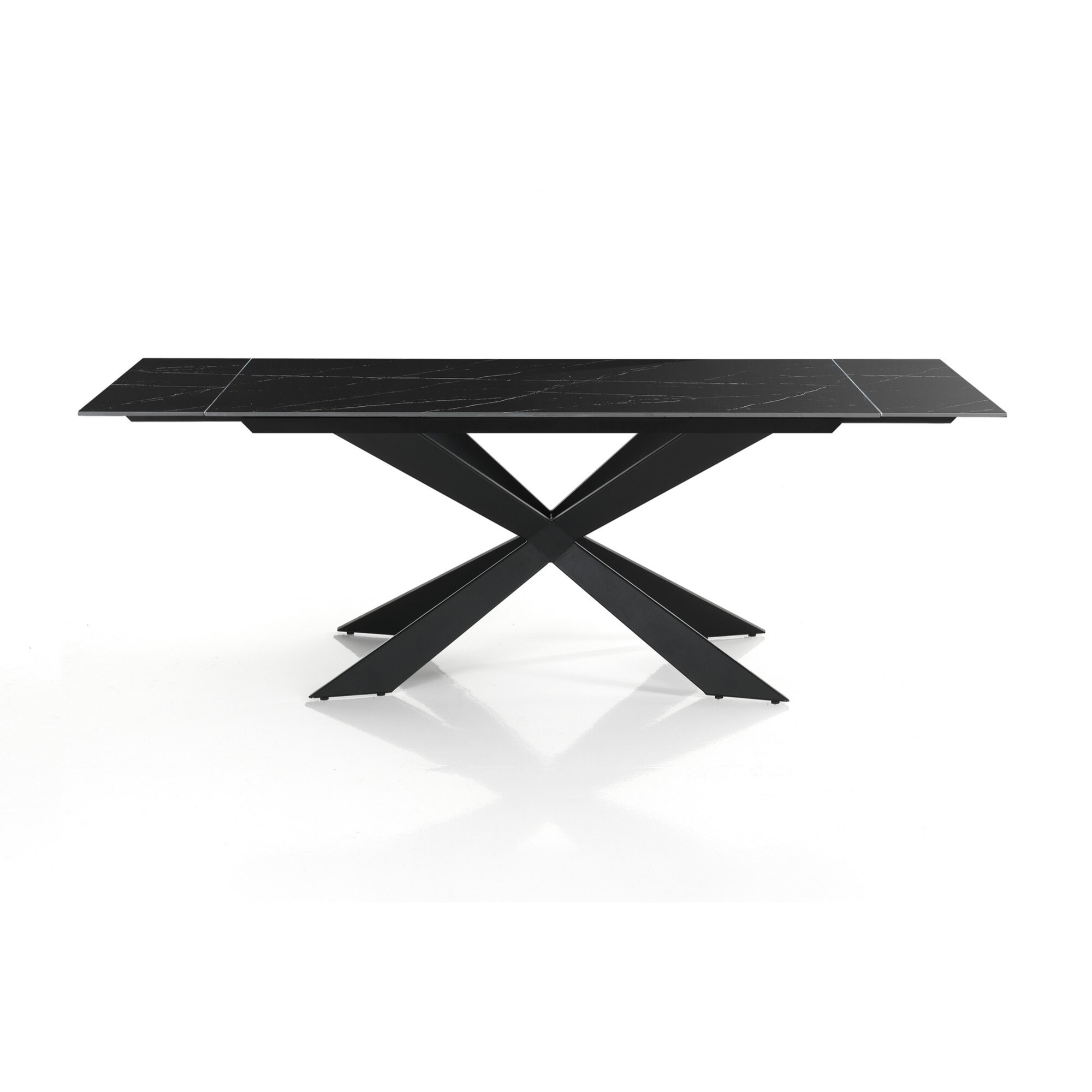 Oresteluchetta Tavolo allungabile WARD 120 BLACK MARBLE - BLACK