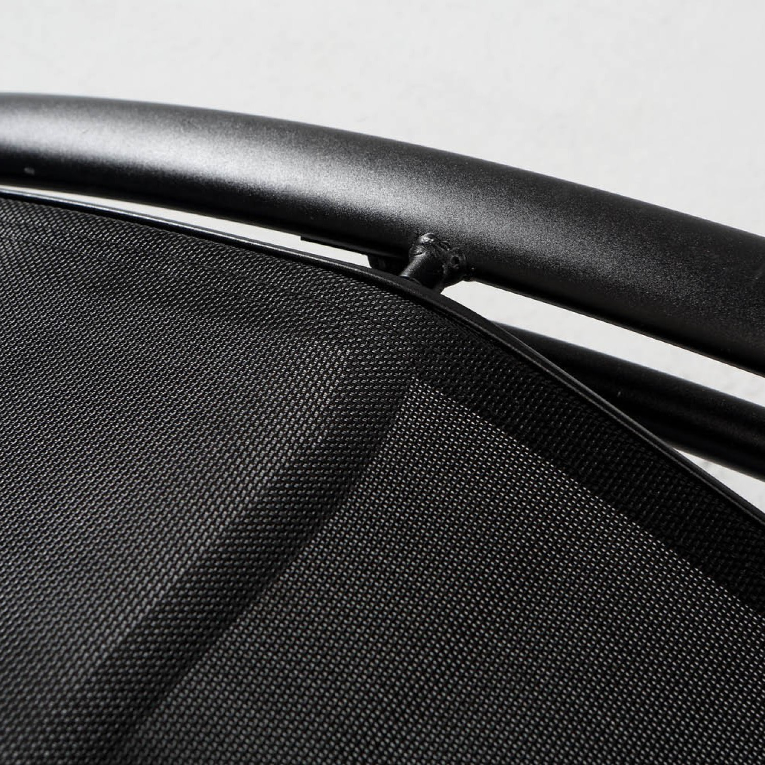 VERGARA Transat ajustable et empilable avec pieds en acier noir