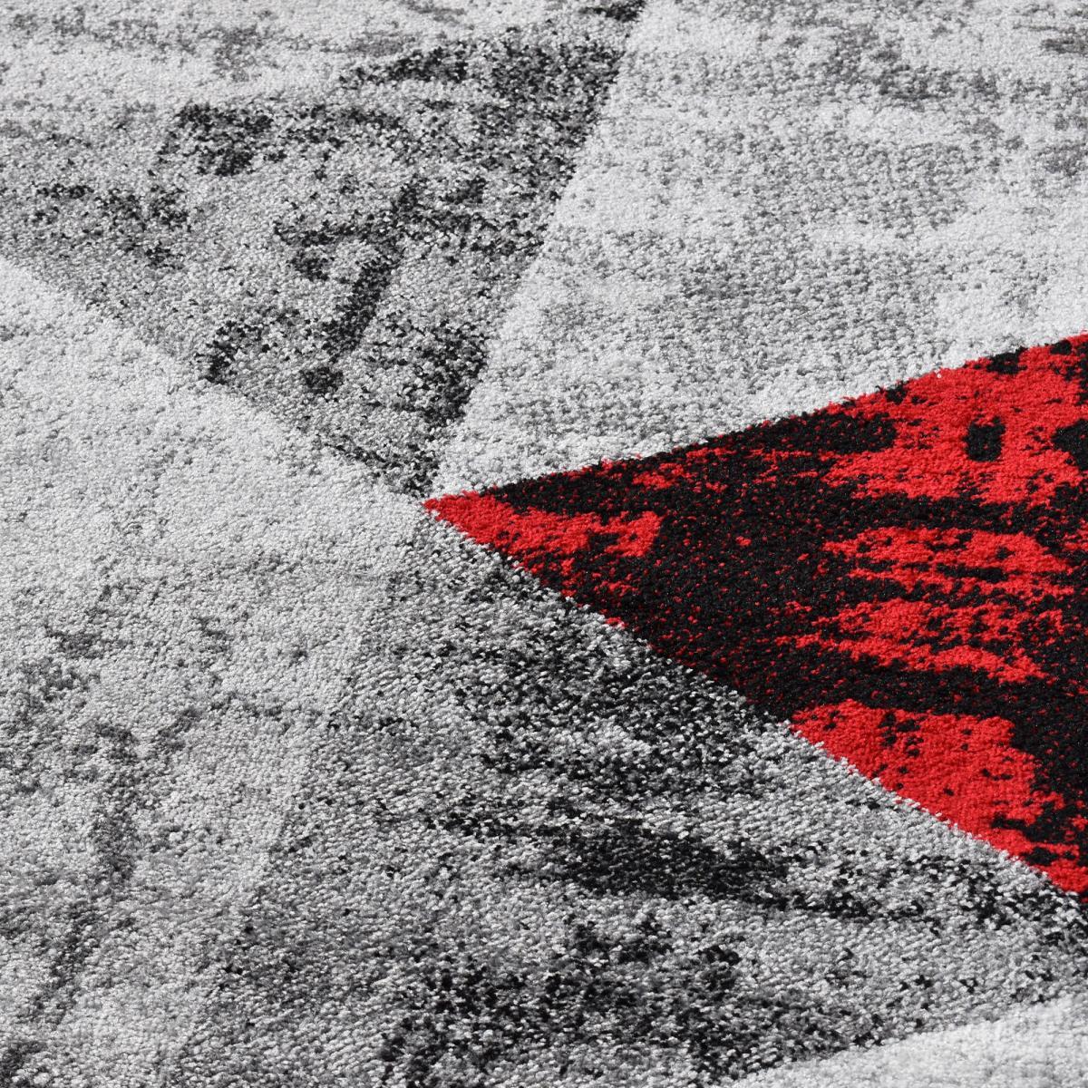 Tapis salon et chambre tissé motif géométrique FISE