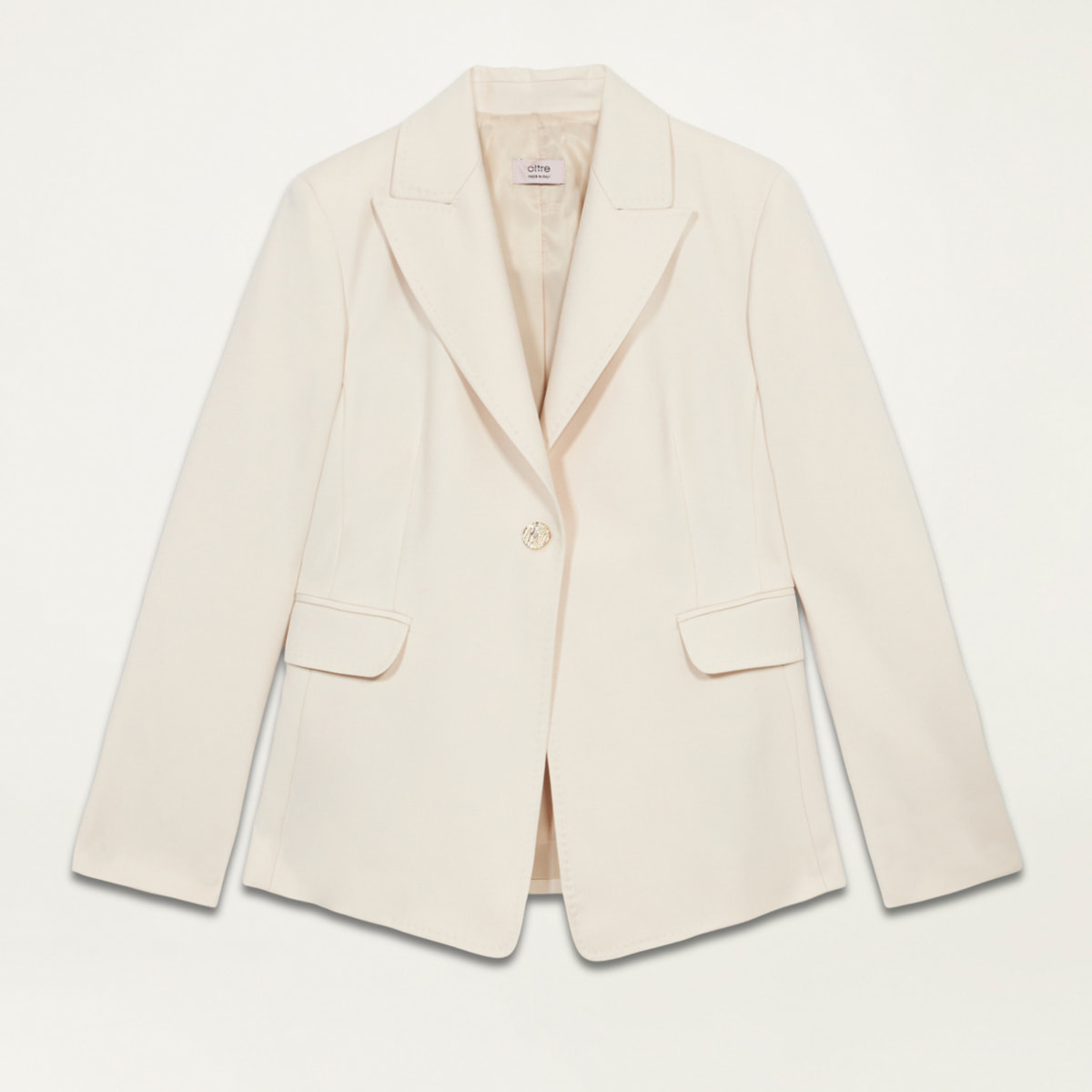 Oltre - Blazer with tailored stitching - Blanco