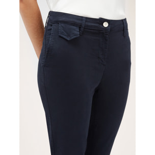 Motivi - Pantaloni chinos con risvolto - Blu