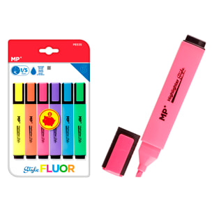 MARCADOR FLUORESCENTE 1/5mm 6 Uds. PACK AHORRO