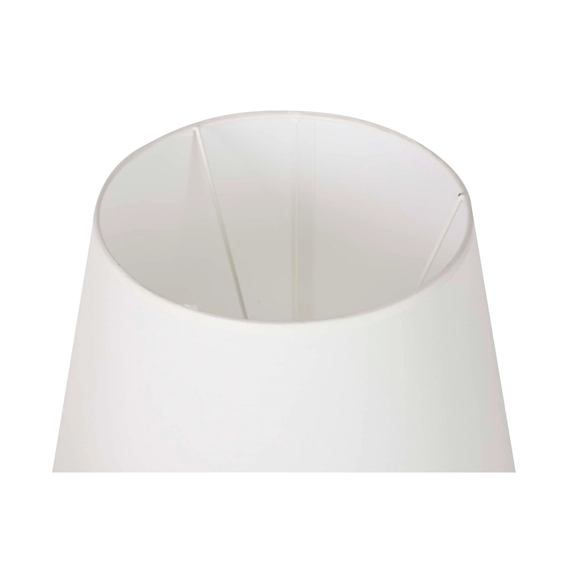 Lampara Sobremesa Ceramica Blanco 28x28x46 Cm