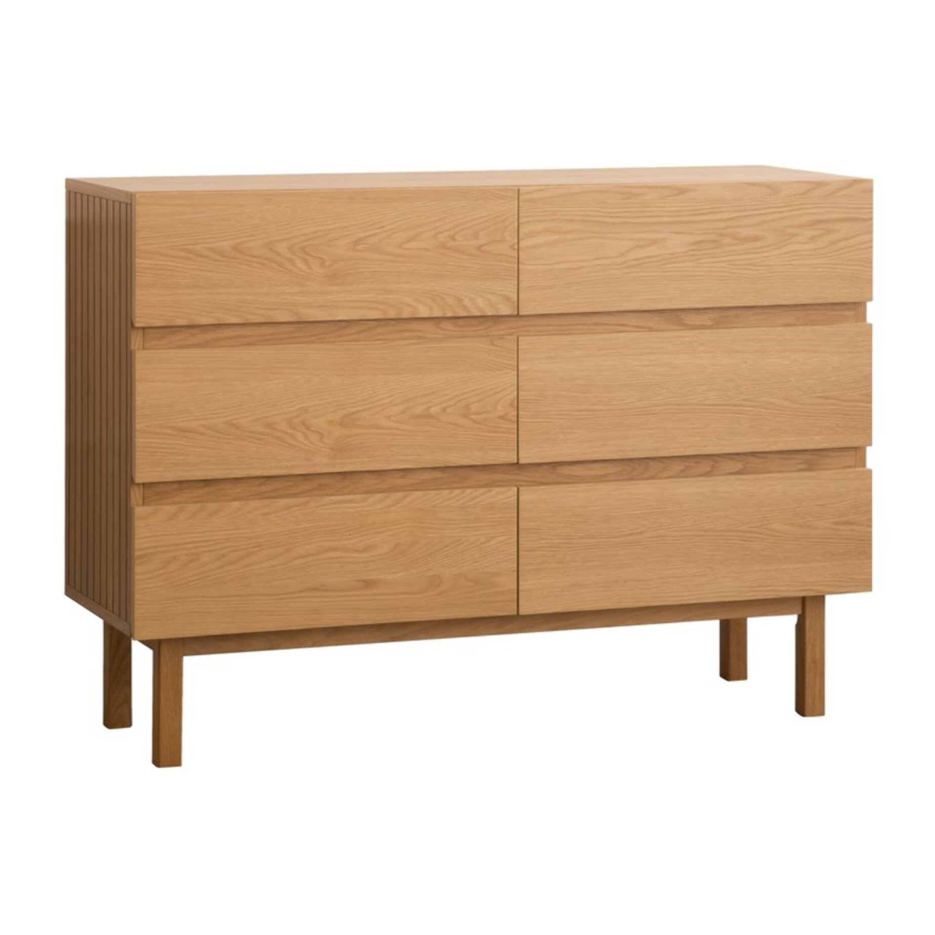 Commode Haiku -tableau en tôle naturelle-couleur chêne naturel 120 x 85 x 40 cm