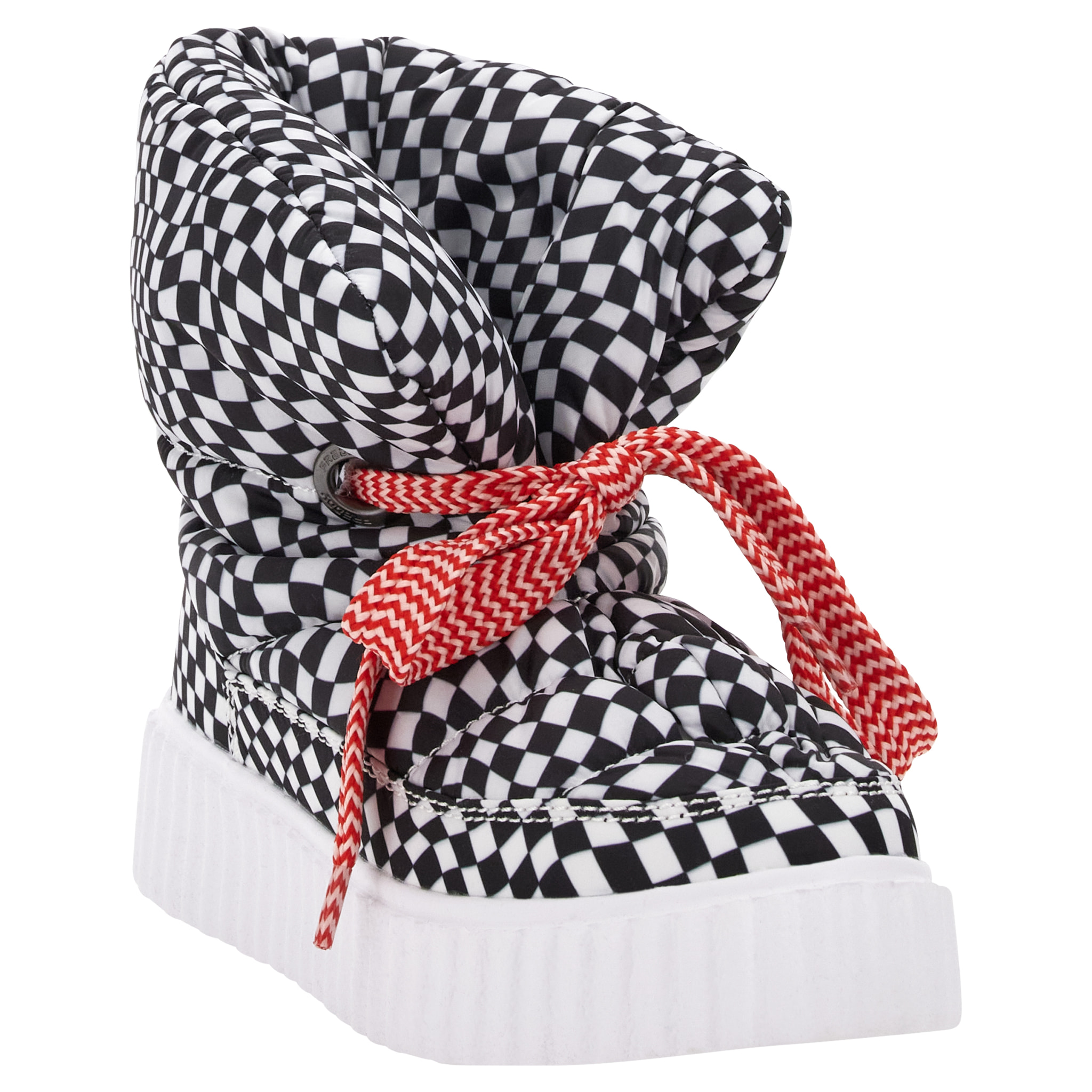 Puff Boot stampa fantasia con imbottitura in pile