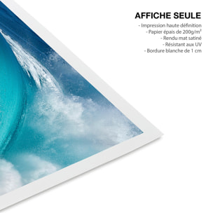 Affiche mer Tube bleu Affiche seule