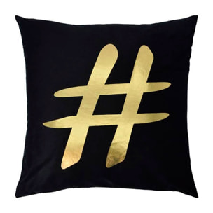 Coussin yakso hashtag noir