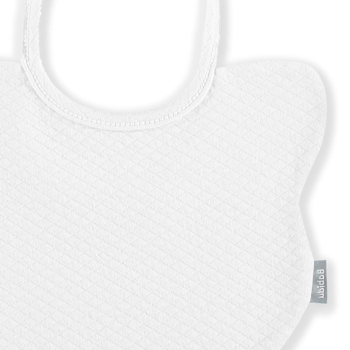 Babero Osito London Blanco Talla Uni