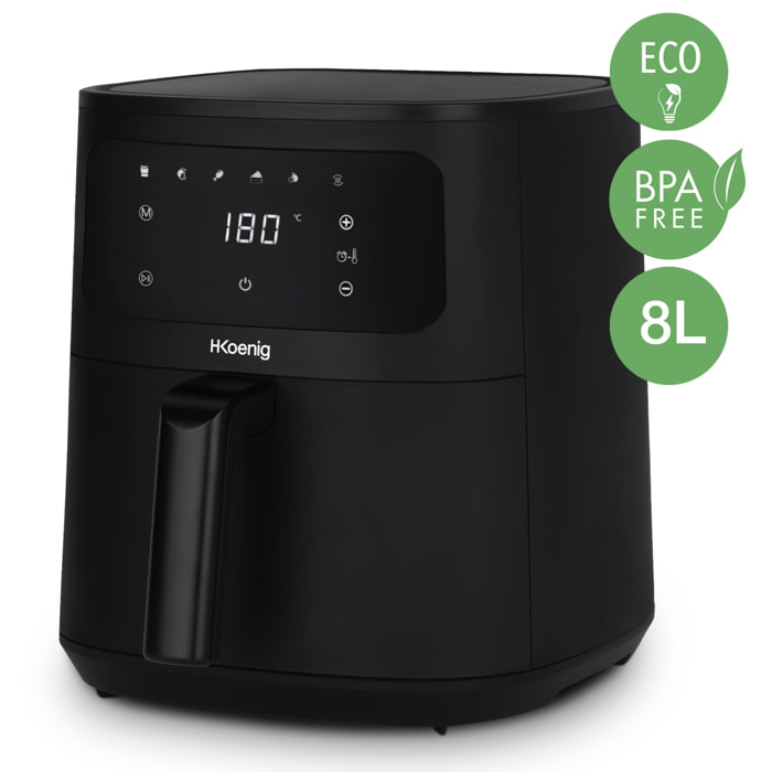 Freidora de aire FRY880 H.Koenig, 8L, 1700W