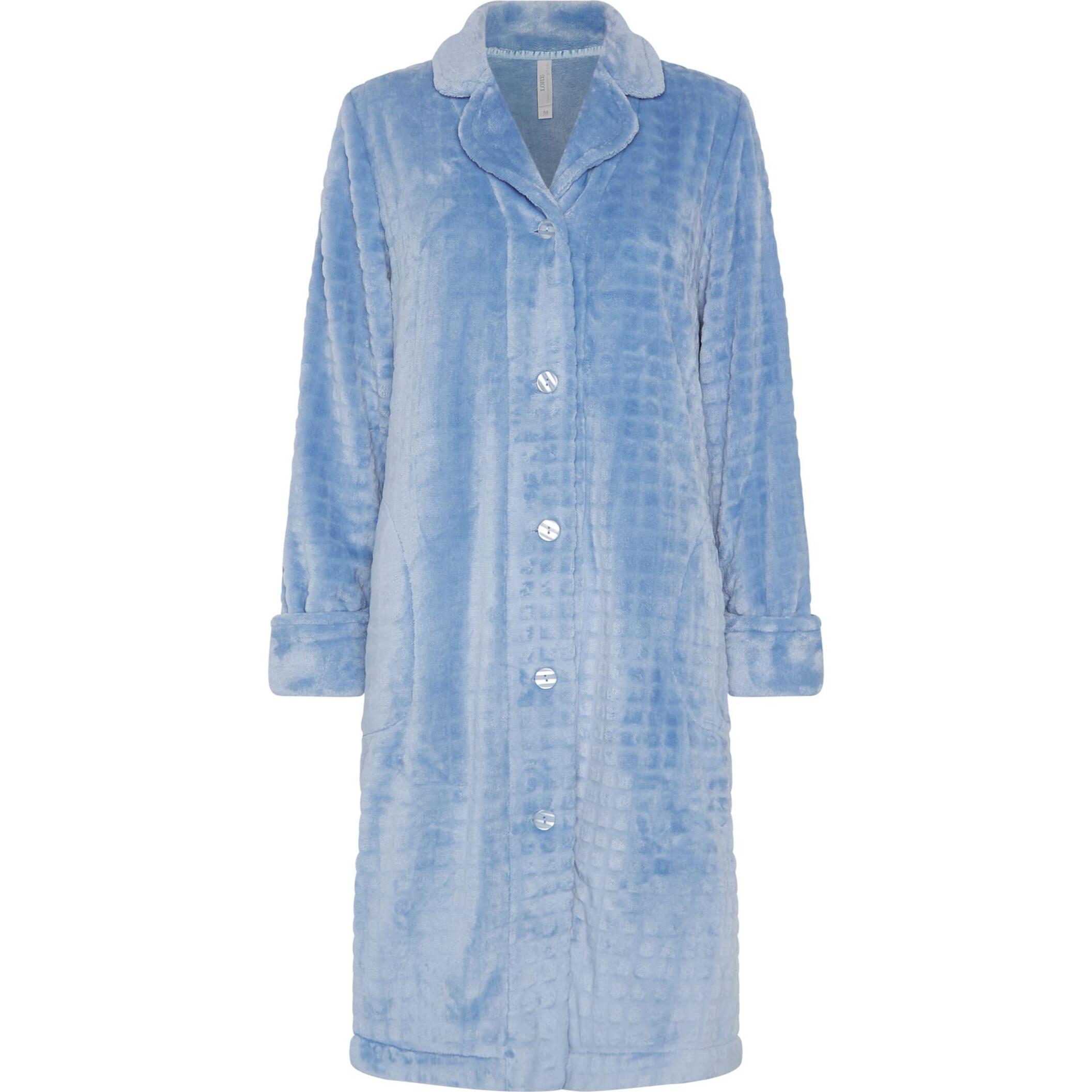 Bata mujer jacquard con botones