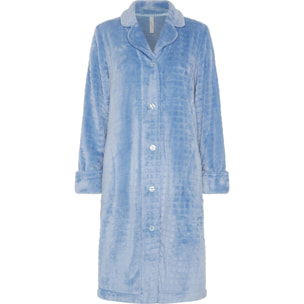 Bata mujer jacquard con botones