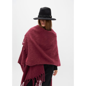 Mantella con Dettaglio di Frange