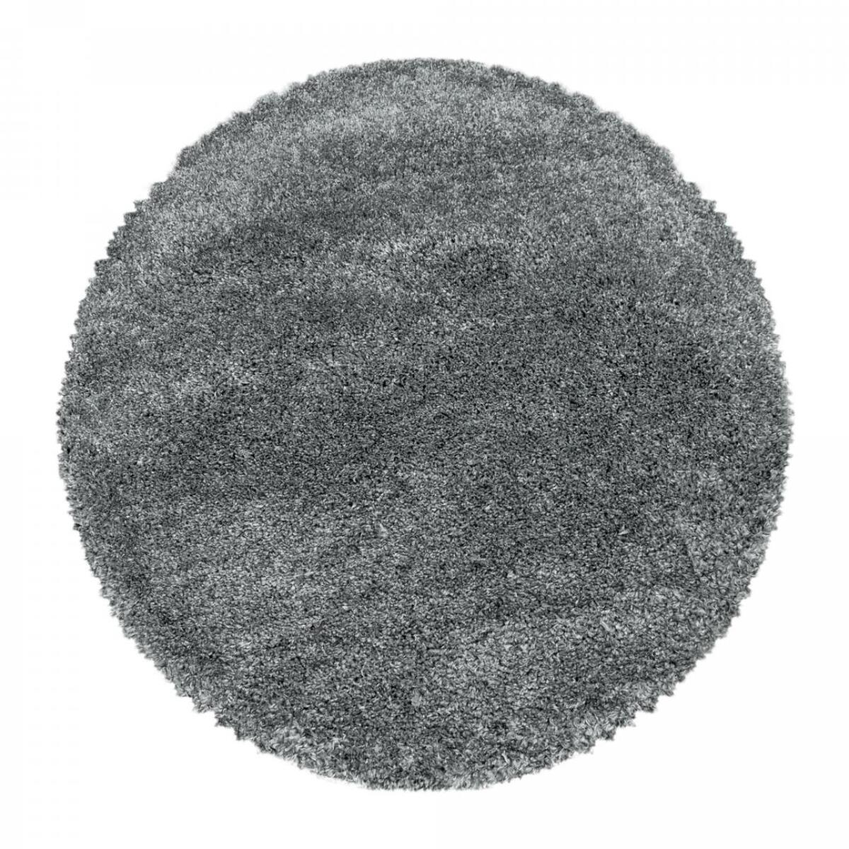 Tapis longs poils shaggy tissé motif uni TENI