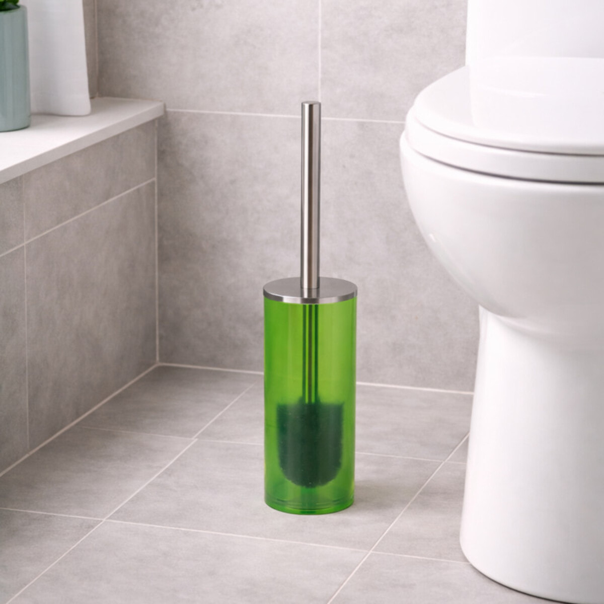 Brosse wc avec support NYO Vert Spirella