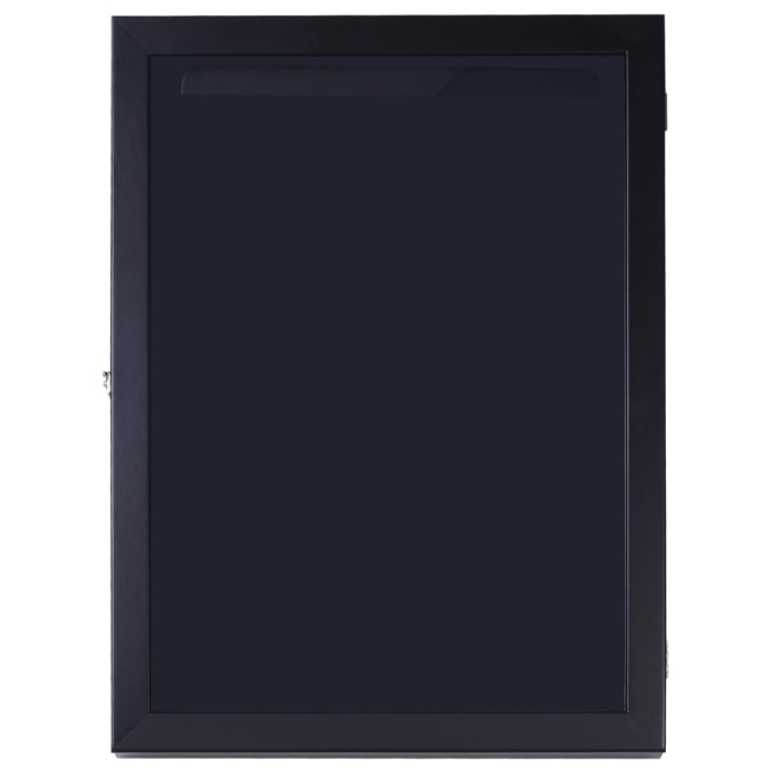HOMCOM Frame box T-frame cadre pour maillot porte acrylique doublure interne feutre 60L x 7l x 80H cm noir