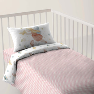 Cool Kids - Funda Nórdica Estampada - Reversible - Infantil - Cierre Solapa - 100% Algodón - Incluye 1 Funda de Almohada - Cuna/Maxicuna - Lorian