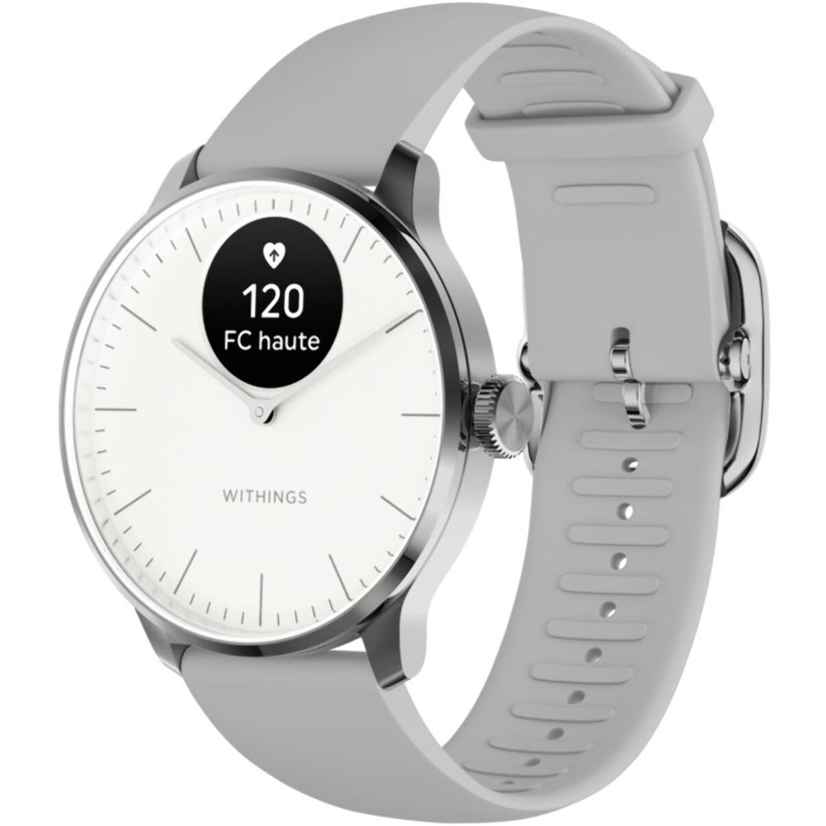 Montre santé WITHINGS Scanwatch Light Blanche