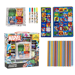 Pack pegatinas 1000 piezas marvel