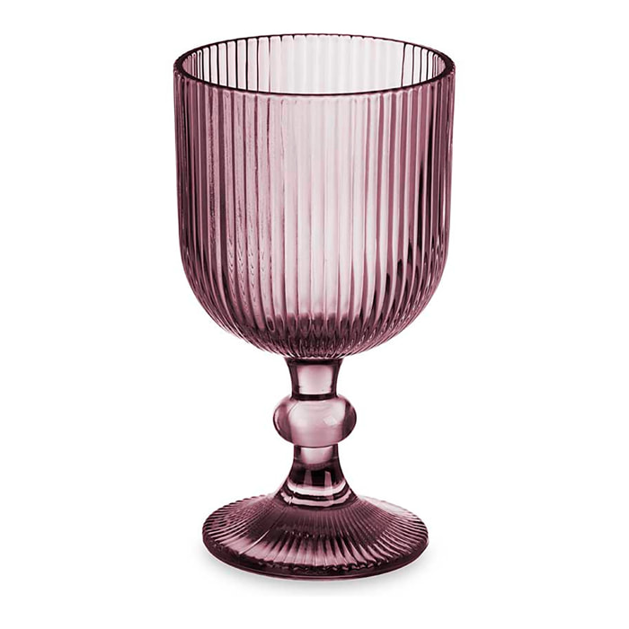 PACK 6 COPAS VINO 260ML ROSA RAYAS