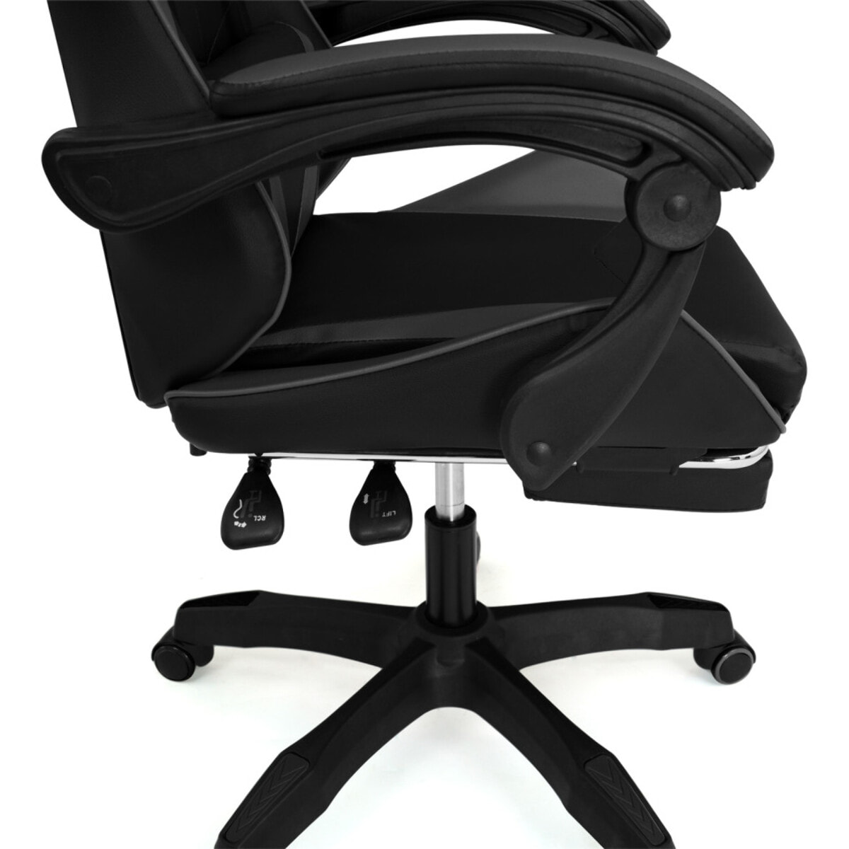 Fauteuil de bureau spécial gaming noir et gris
