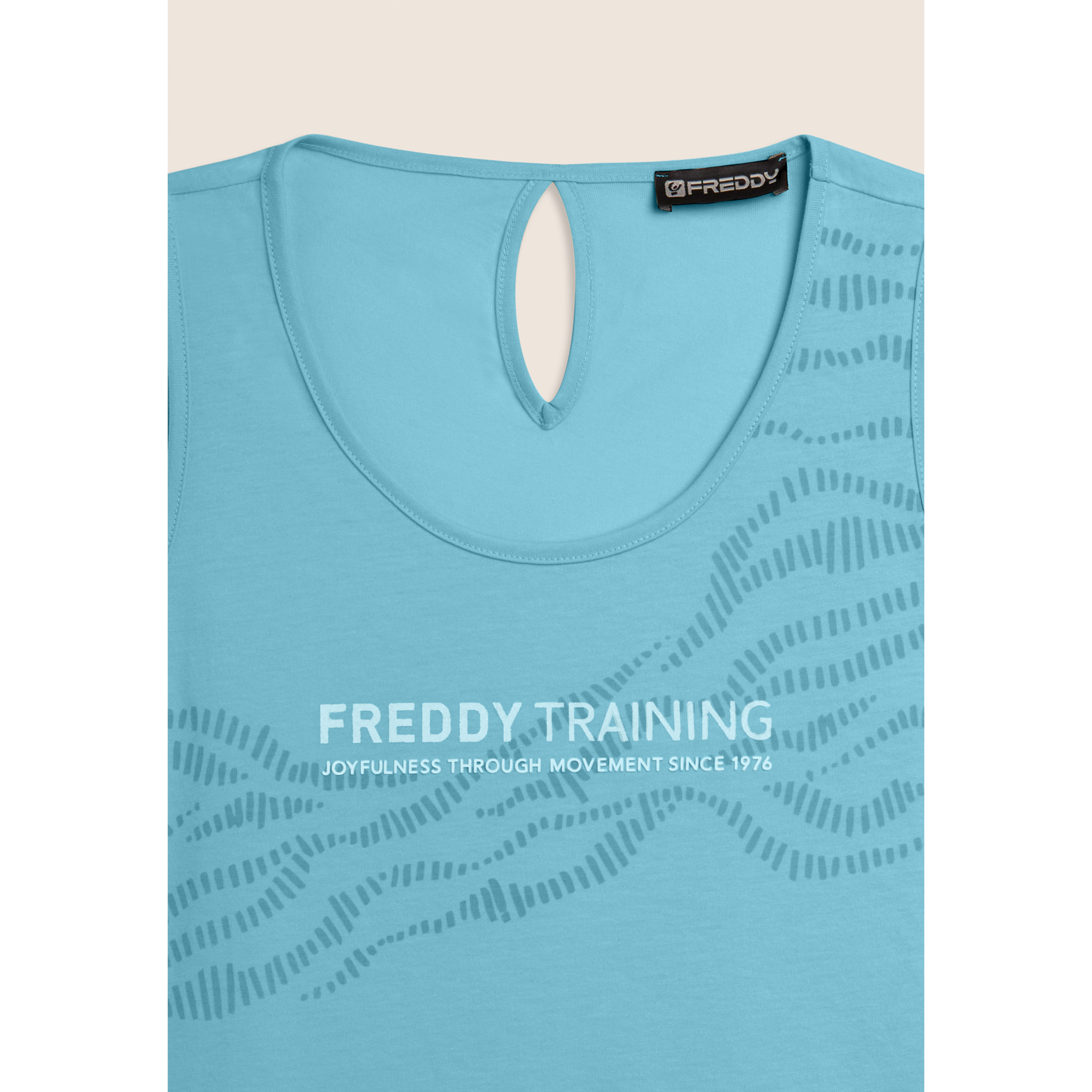 Canotta con Dettaglio Cut-Out e Grafica FREDDY