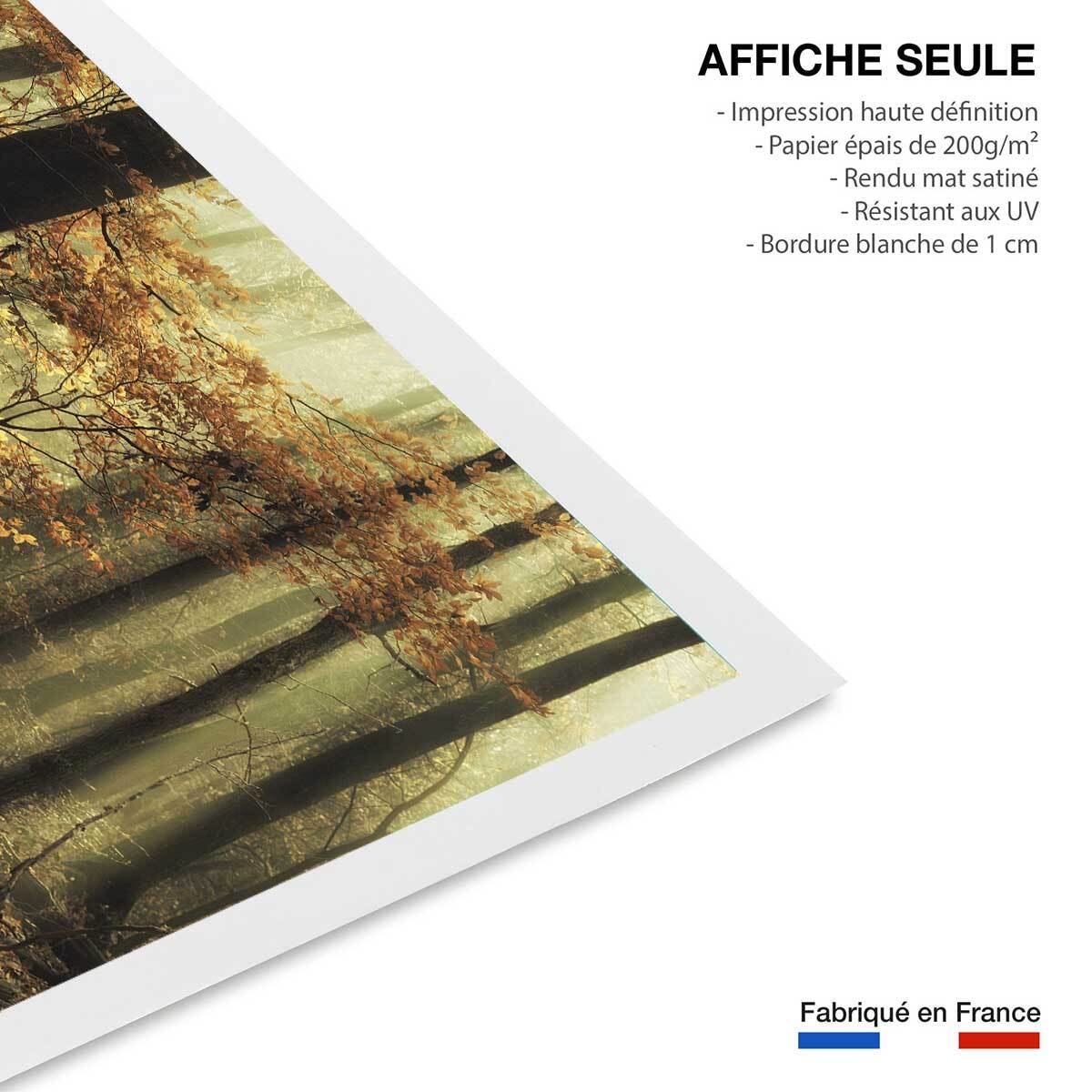 Affiche ""les feuilles d'automne"" Affiche seule