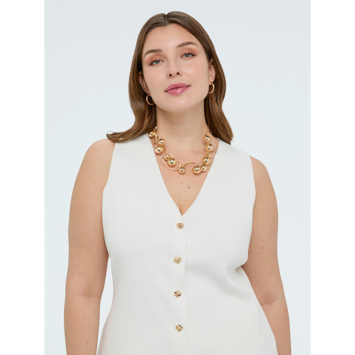 Fiorella Rubino - Collar con esferas y anillos - Oro