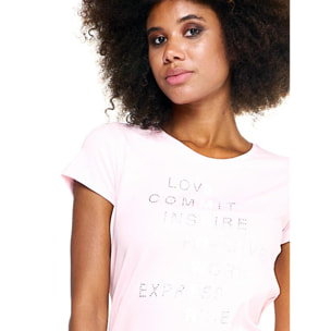 T-shirt Leone donna con maniche corte Leisure