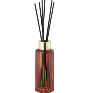 J-Line Bâtonnets parfumés Olive & Frank Incense - verre - rouge - small - 100 ml